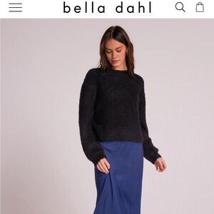 Bella Dahl Black Crewneck Sweater